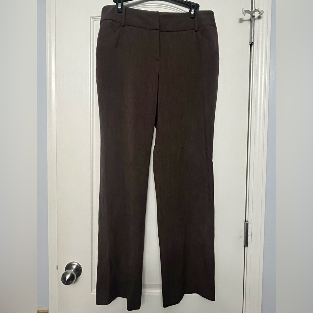 Rafaella Curvy Straight-Leg Pants in Dark Brown